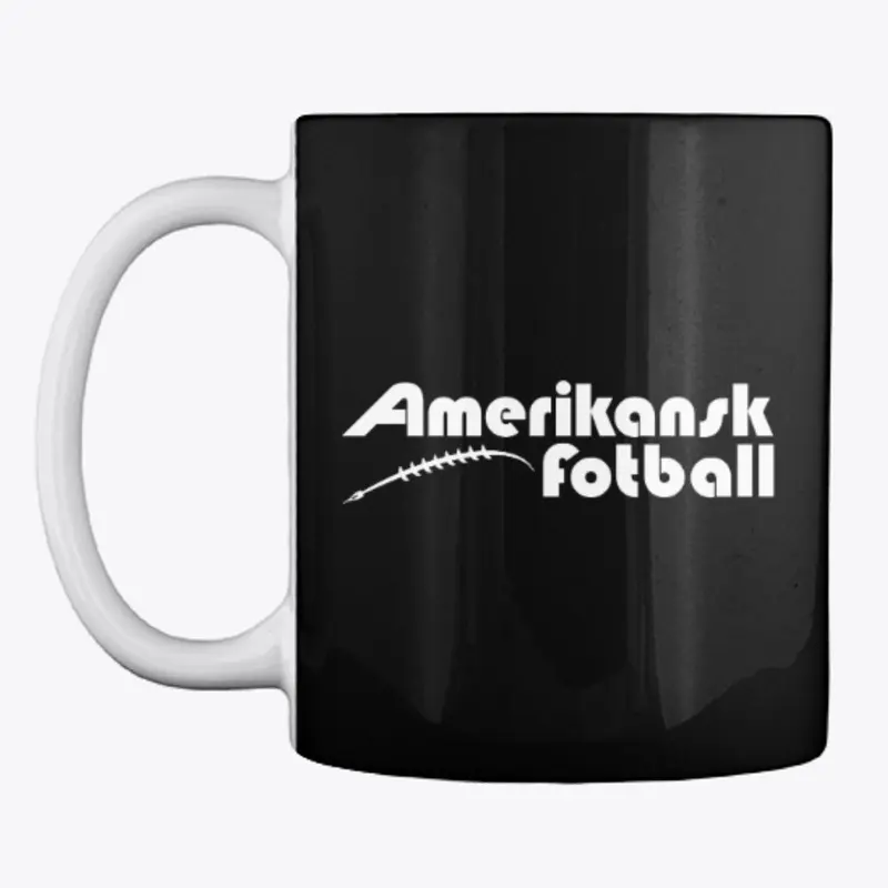 Amerikansk Fotball merch (white txt)