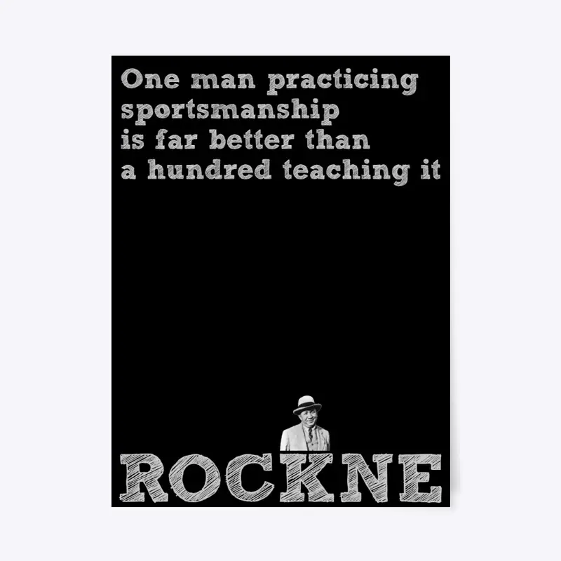 Sportsmanship quote Knute Rockne